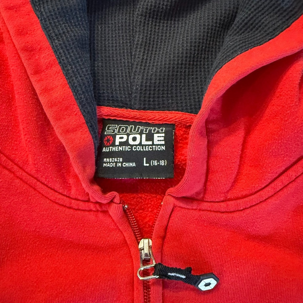Southpole Kids Large 16-18 Vintage Y2K‎ Oversized Zip Hoodie - Picture 4 of 7